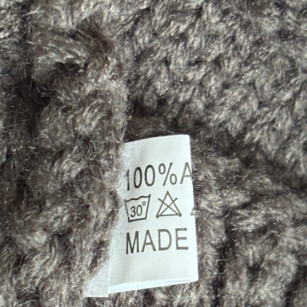 American Trends Slouchy Knit Beanie Winter Hat Dark Gray One Size NWOT - Picture 3 of 5